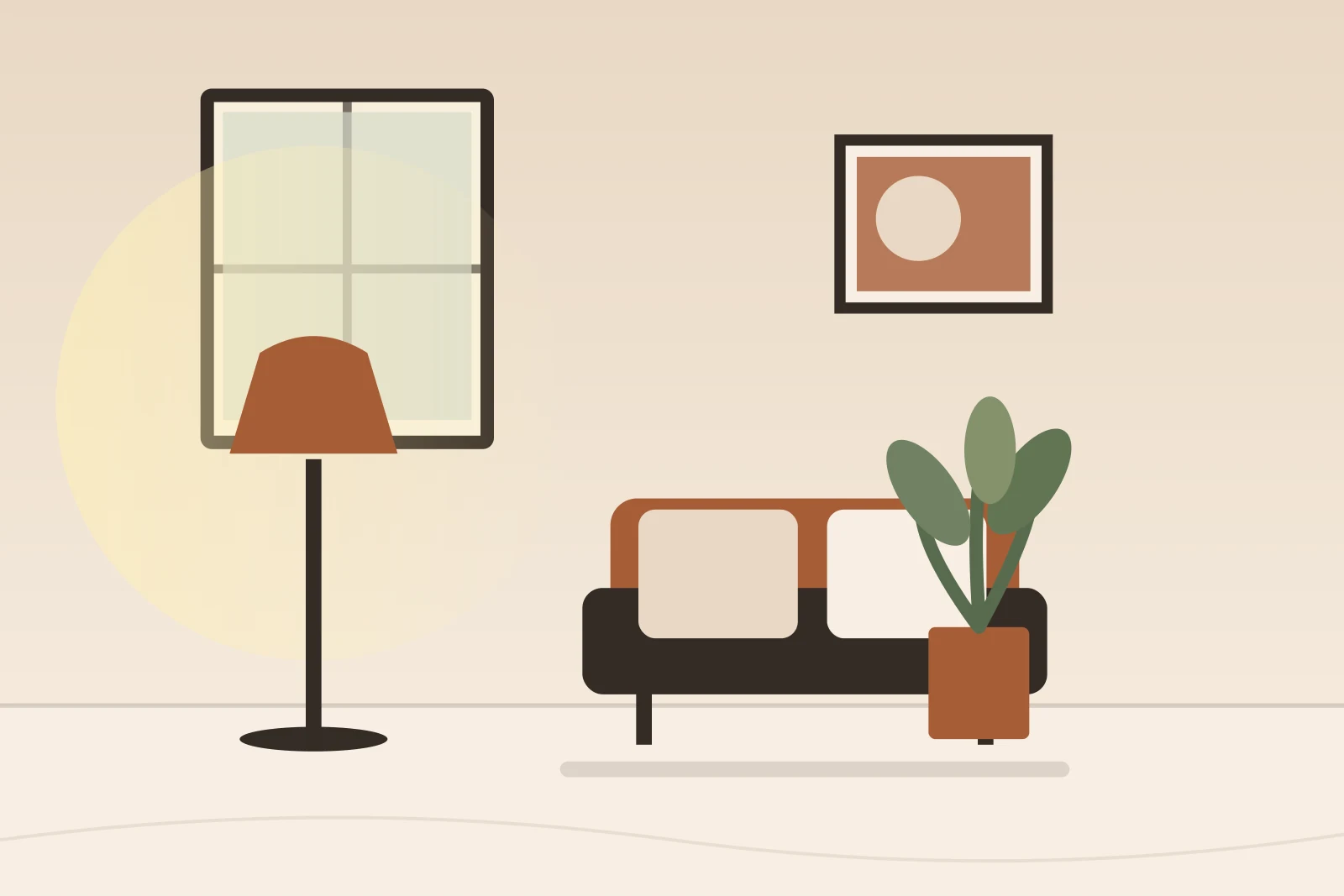 Im Wohnzimmer